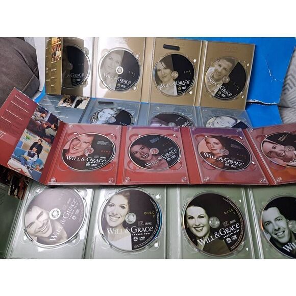 Will & Grace Complete Seasons 1 thru 4 DVD Lot-Great Condition - Picture 4 of 7